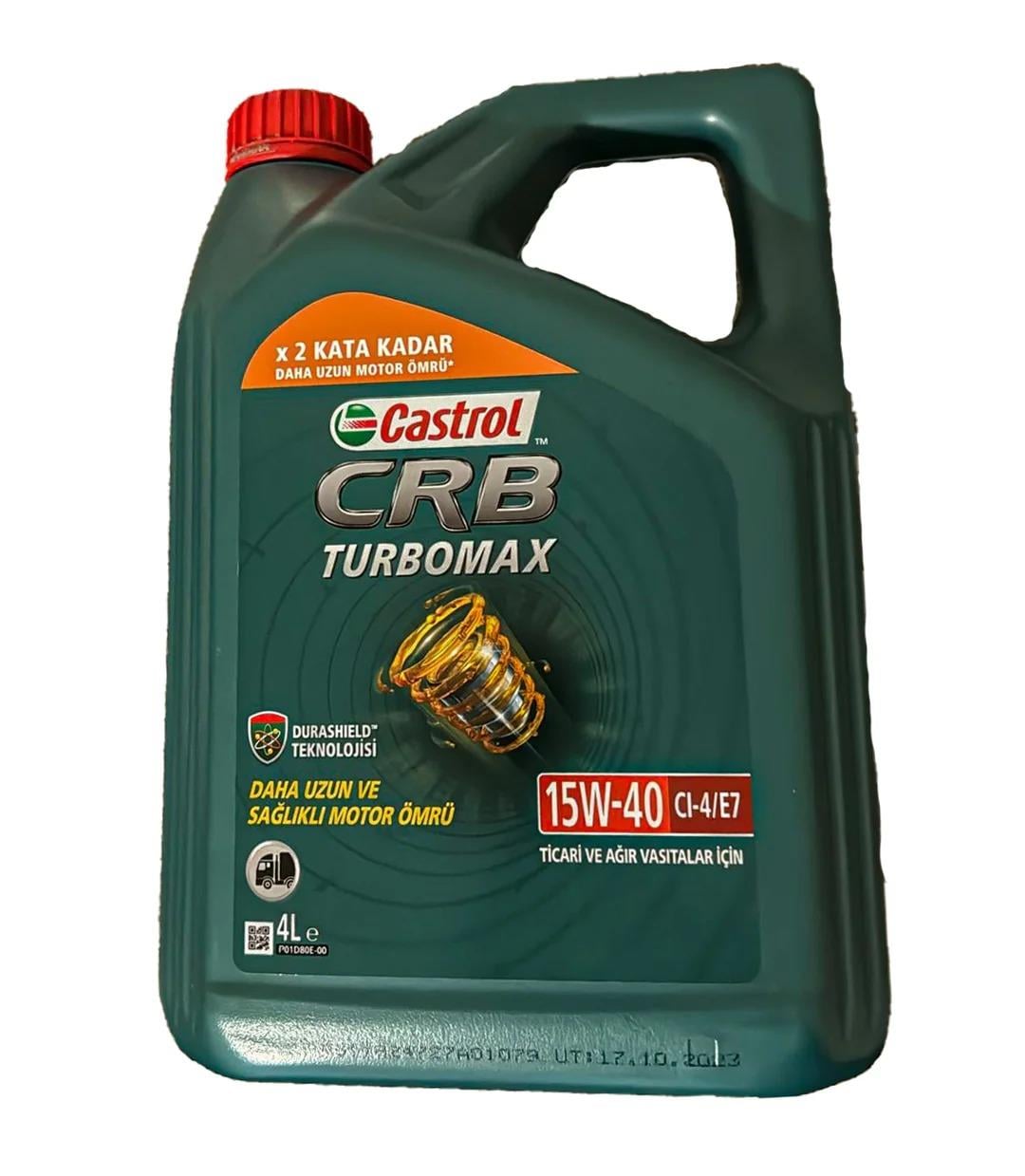 Castrol Crb Turbomax E7 15W-40 Motor Yağı 4 Litre