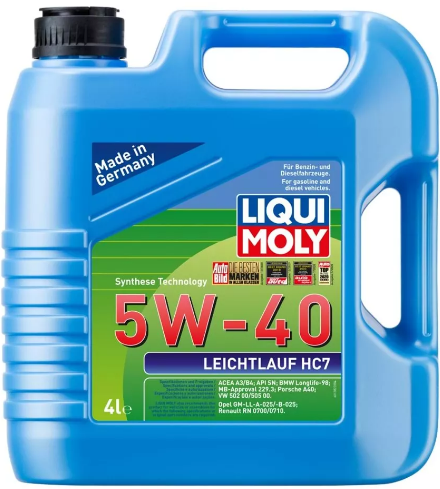 LIQUI MOLY Leichtlauf HC7 5W-40 Motor Yağı 4 Litre
