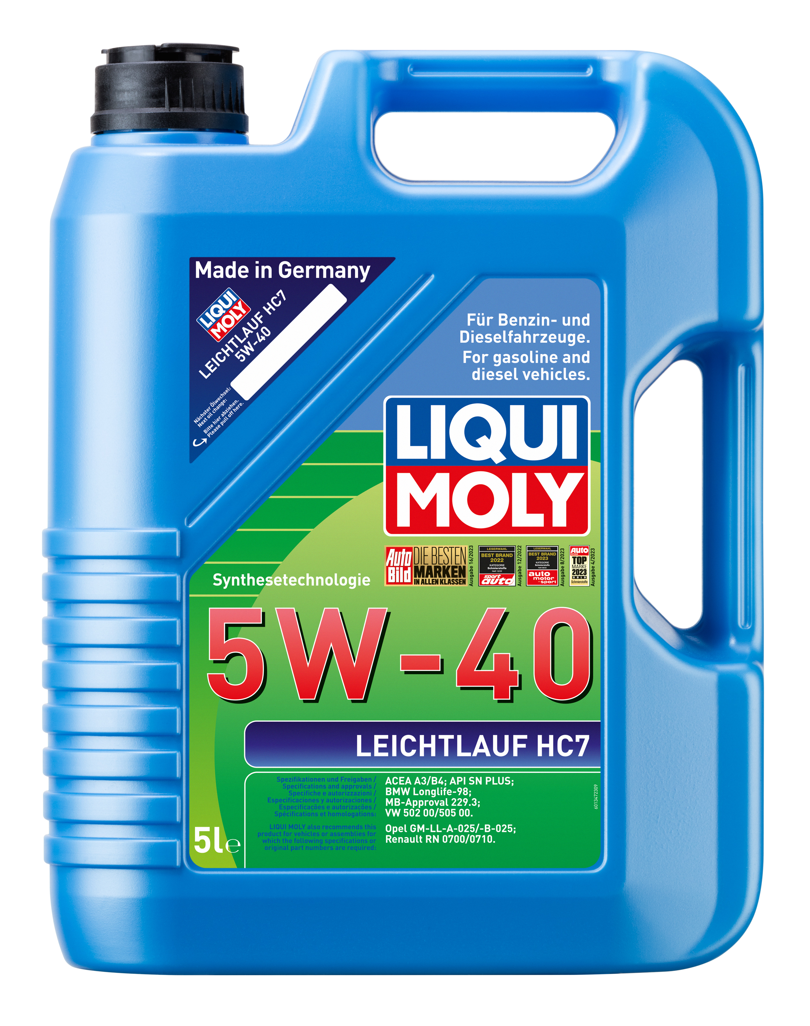 LIQUI MOLY Leichtlauf HC7 5W-40 Motor Yağı 5 Litre