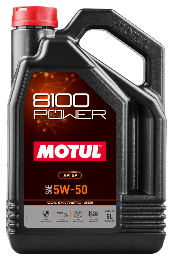 Motul 8100 POWER 5W-50 Motor Yağı 5 Litre