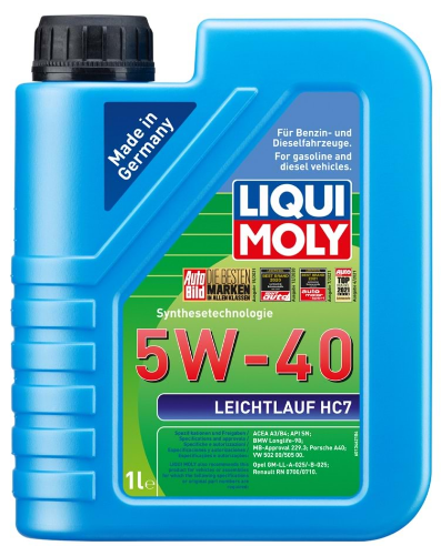 LIQUI MOLY Leichtlauf HC 7 Motor Yağı 5W-40 Motor Yağı 1 Litre