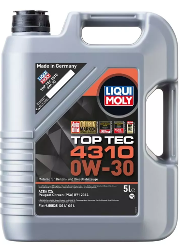 LIQUI MOLY Top Tec 4310 0W-30 Motor Yağı 5 Litre