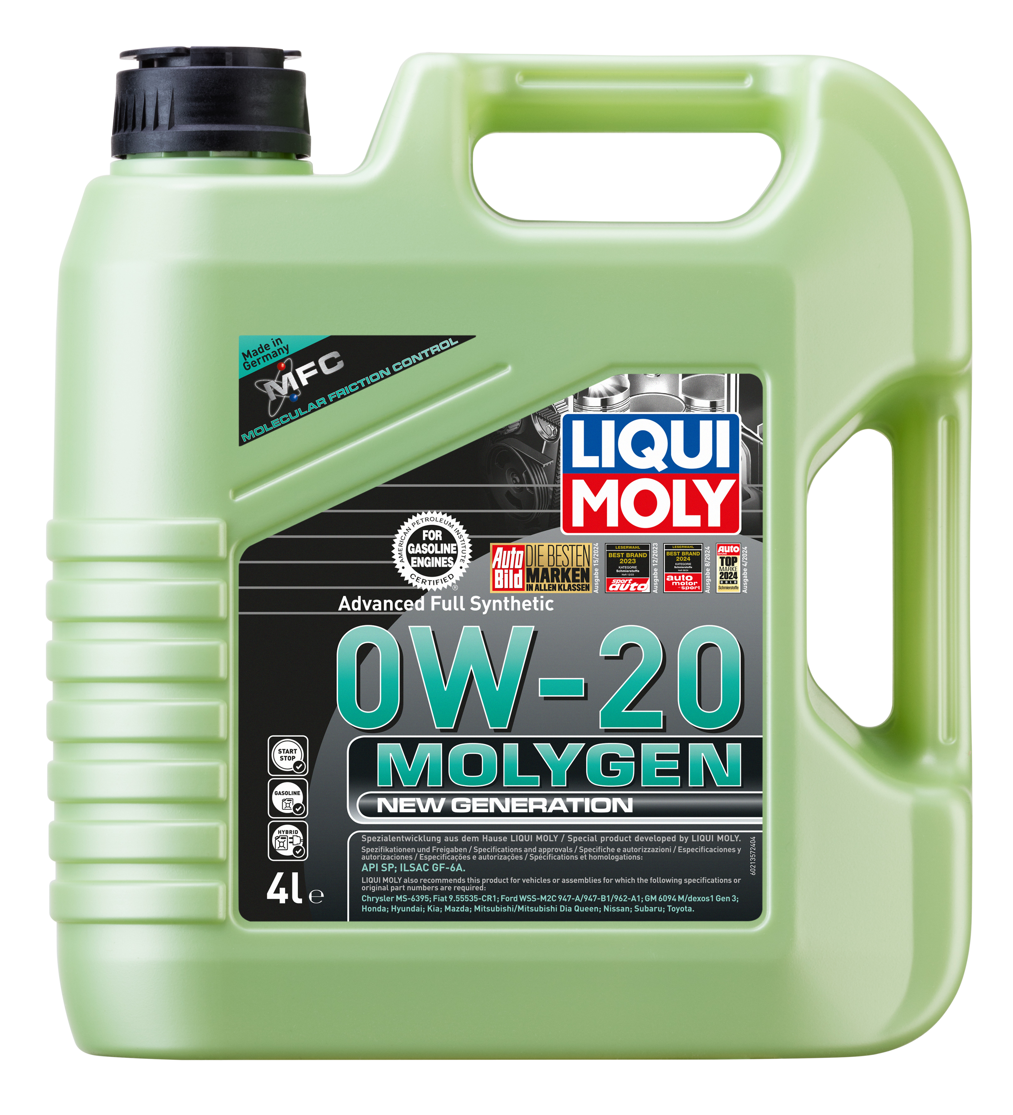 LIQUI MOLY Molygen New Generation 0w-20 Motor Yağı 4 Litre