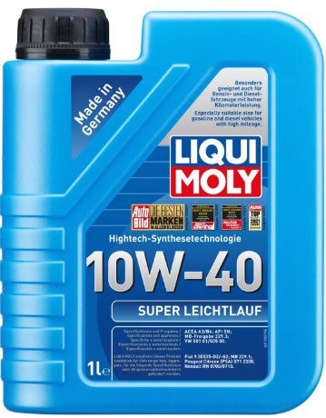 LIQUI MOLY Super Leichtlauf 10W-40 Sentetik Motor Yağı 1 Litre