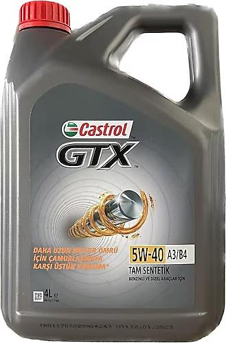 Castrol Gtx 5W-40 A3 Motor Yağı 4 Litre