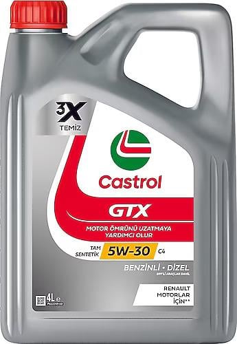 Castrol Gtx Dıesel 5W-30 Motor Yağı 4 Litre