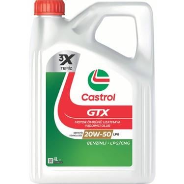Castrol Gtx Lpg 20W-50 Motor Yağı 4 Litre